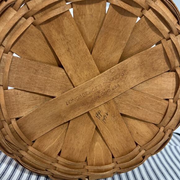 Longaberger Crisco American‎ Cookie Celebration Basket & Liner 1992 - Picture 9 of 12